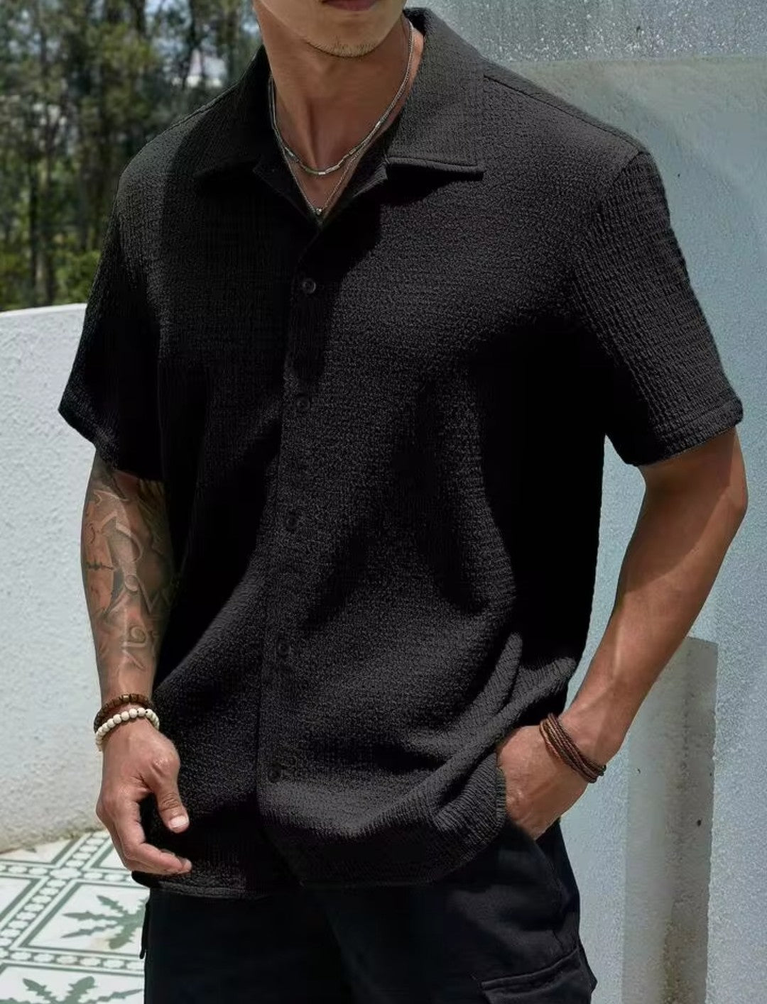 Loose fit casual shirt