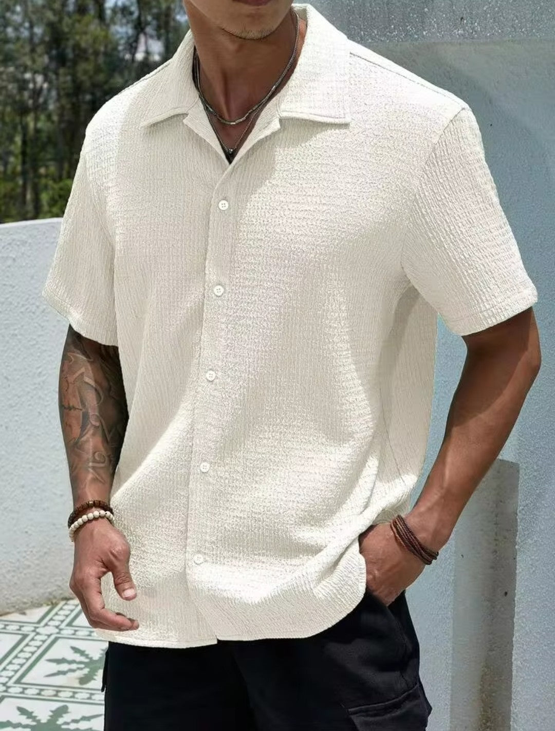 Loose fit casual shirt