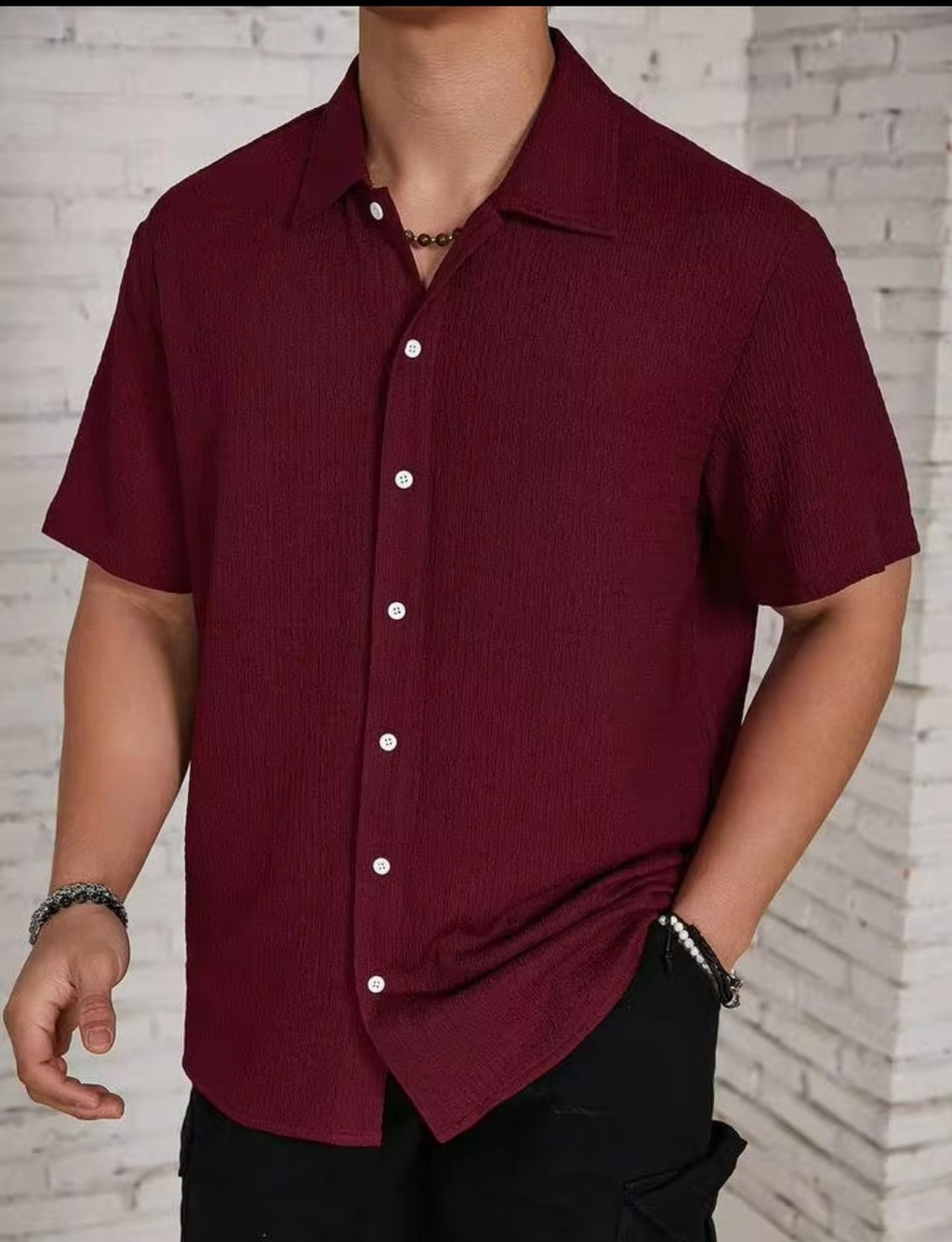 Loose fit casual shirt