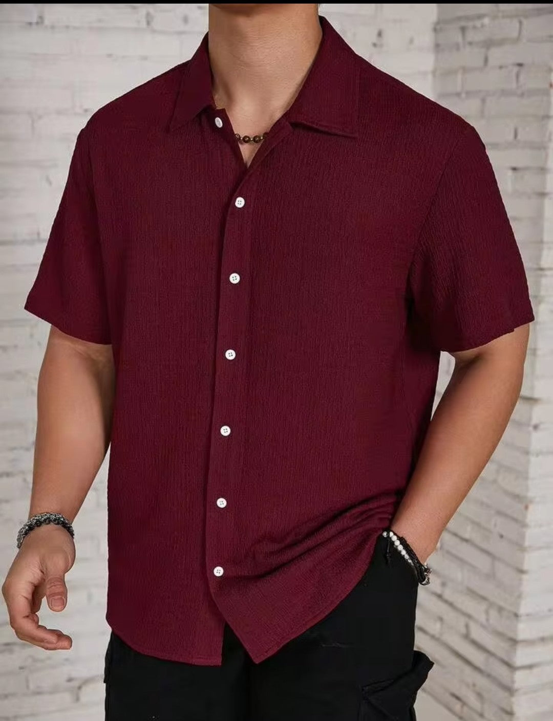 Loose fit casual shirt