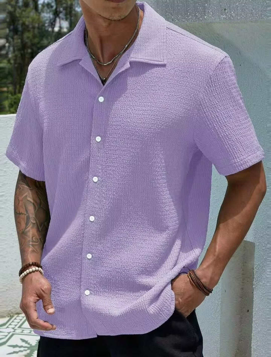 Loose fit casual shirt
