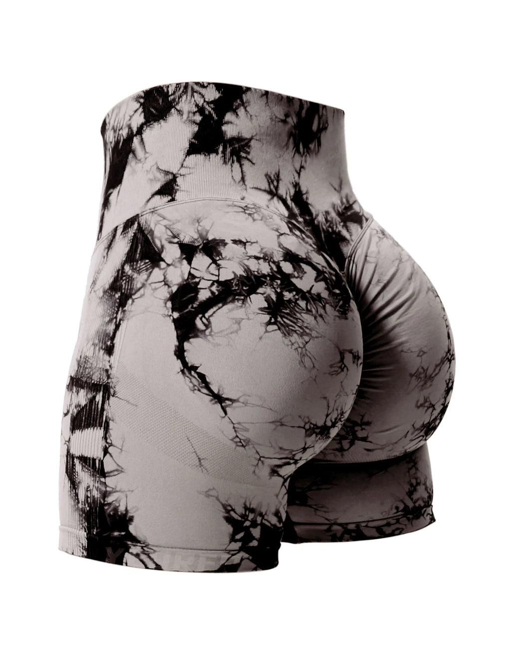 2PCS Tie Dye Butt Lifting Sexy Gym Shorts Woman