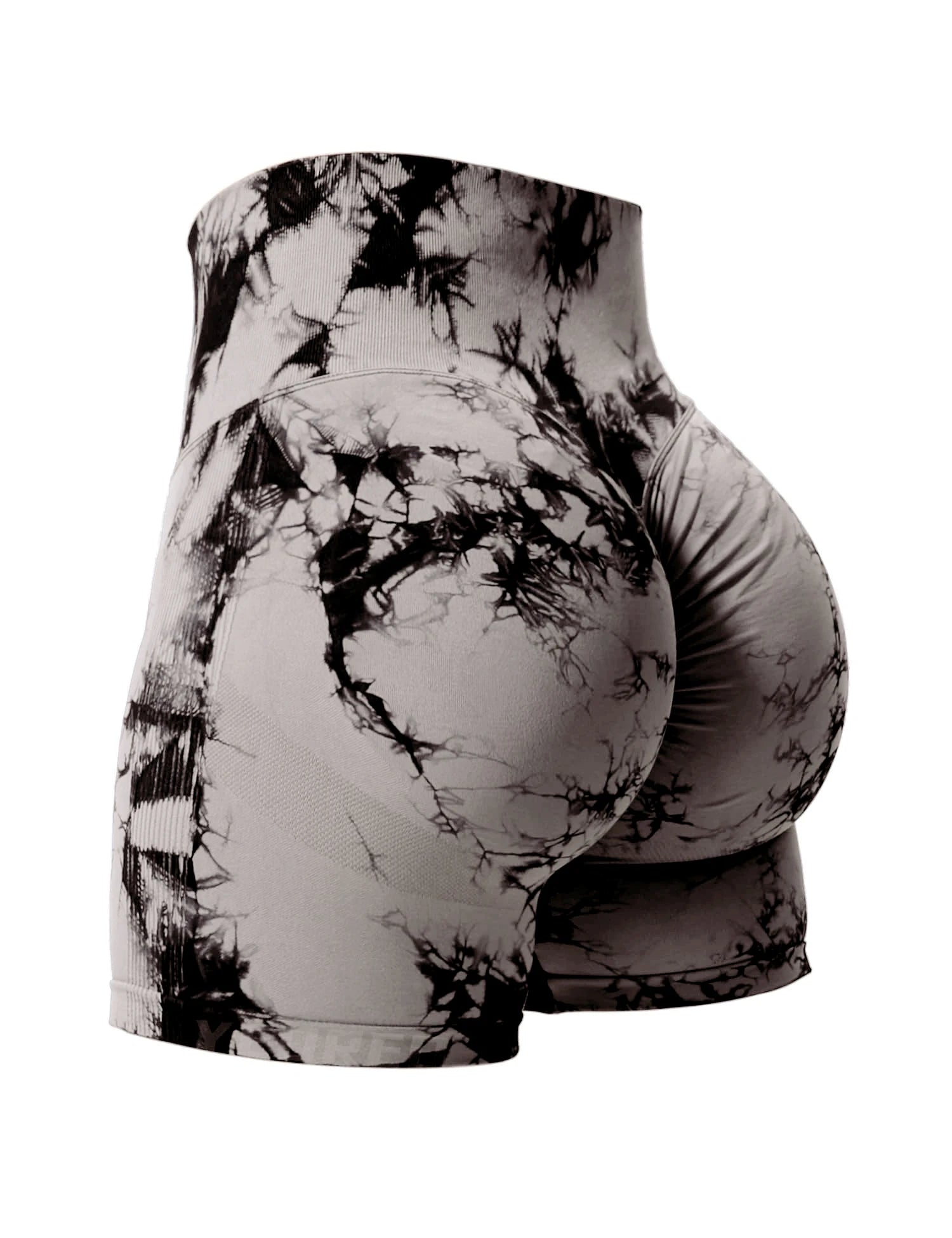 2PCS Tie Dye Butt Lifting Sexy Gym Shorts Woman