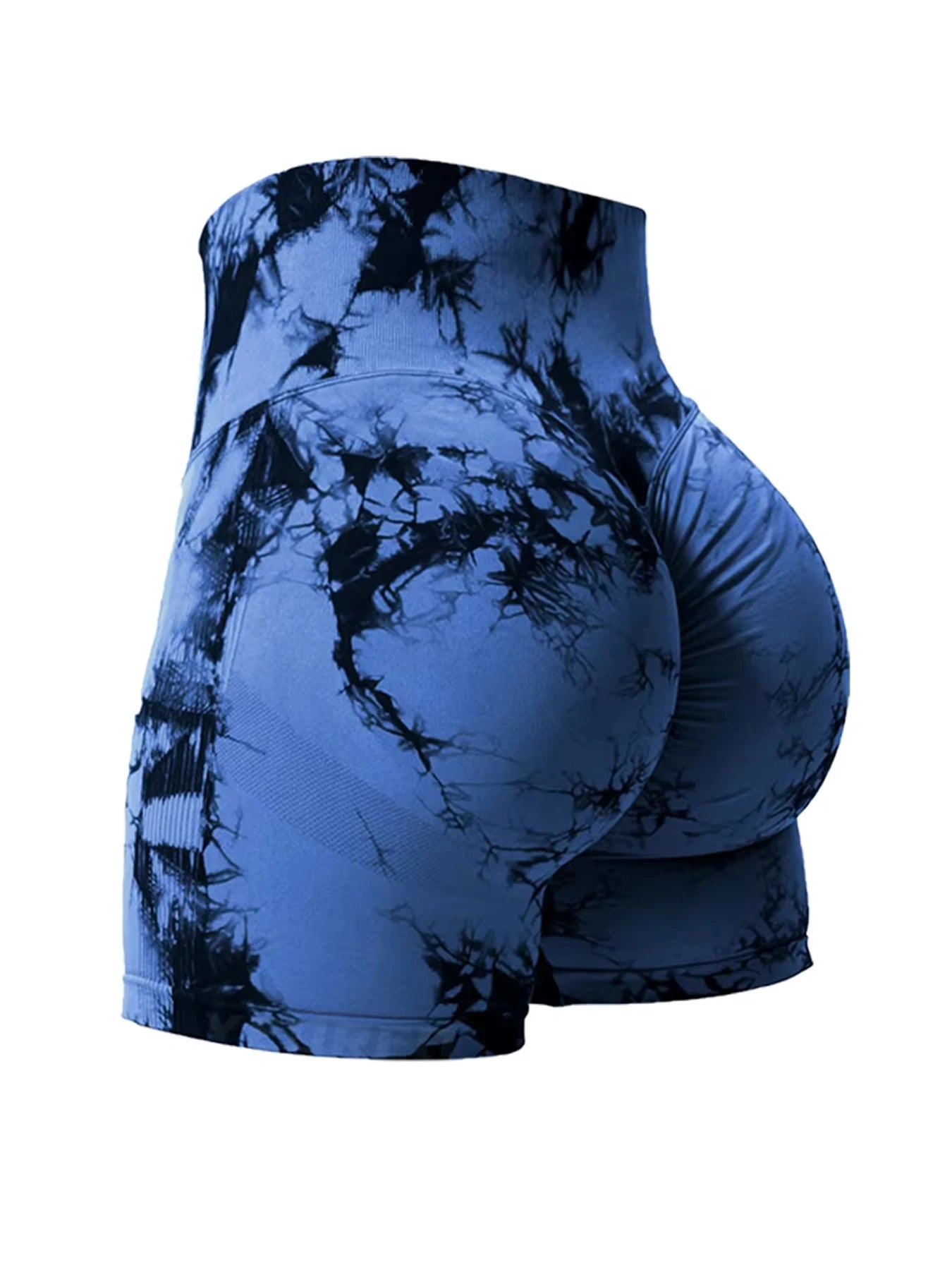 2PCS Tie Dye Butt Lifting Sexy Gym Shorts Woman